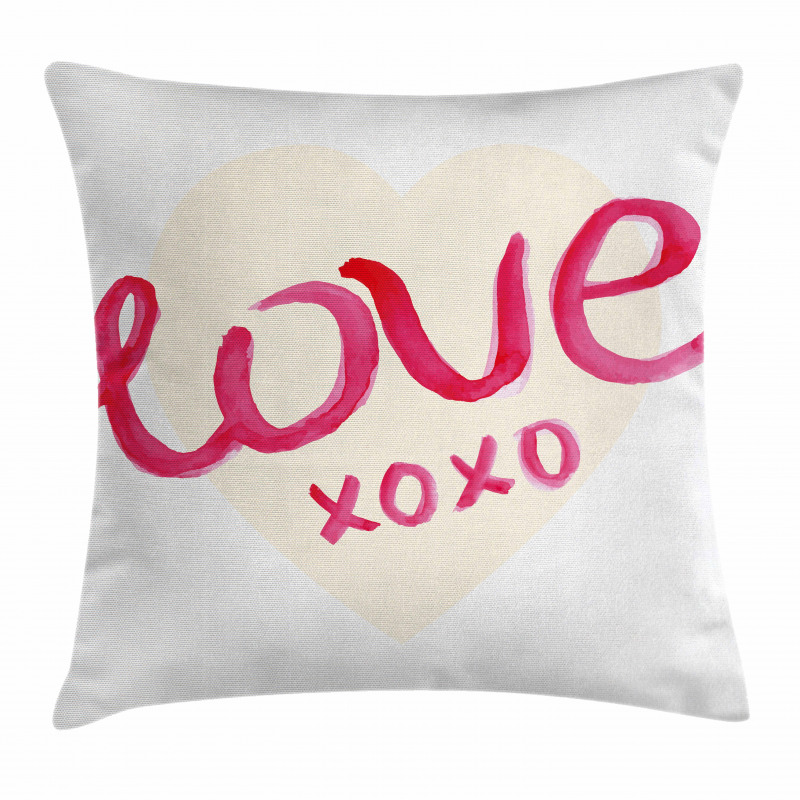 Heart Letters Love Pillow Cover