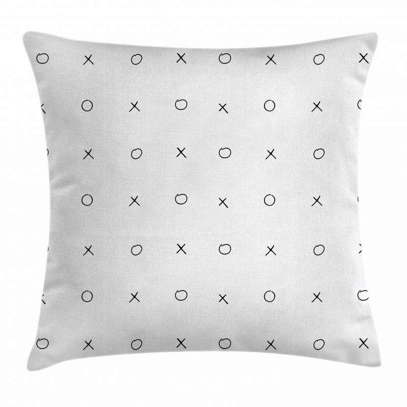 Geometric Monochrome Game Pillow Cover