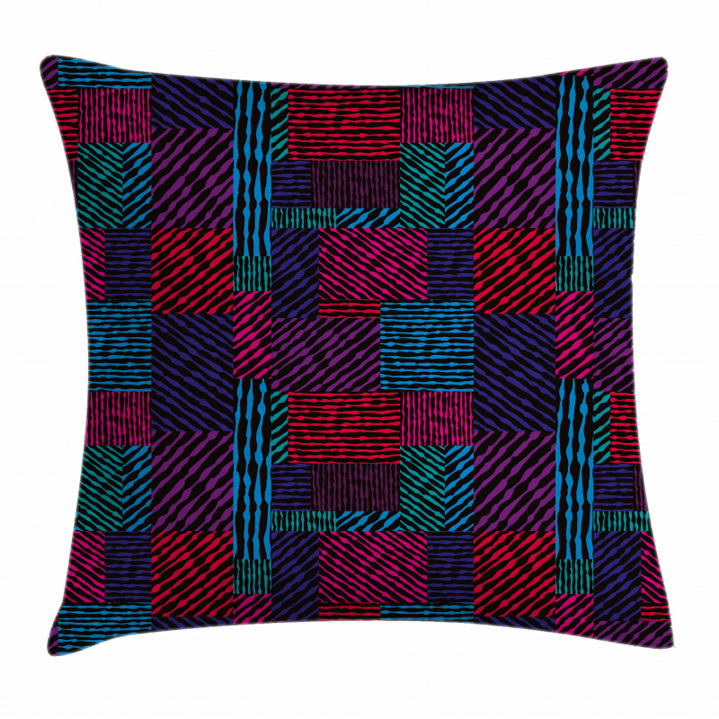 Trippy Modern Wavy Pillow Cover