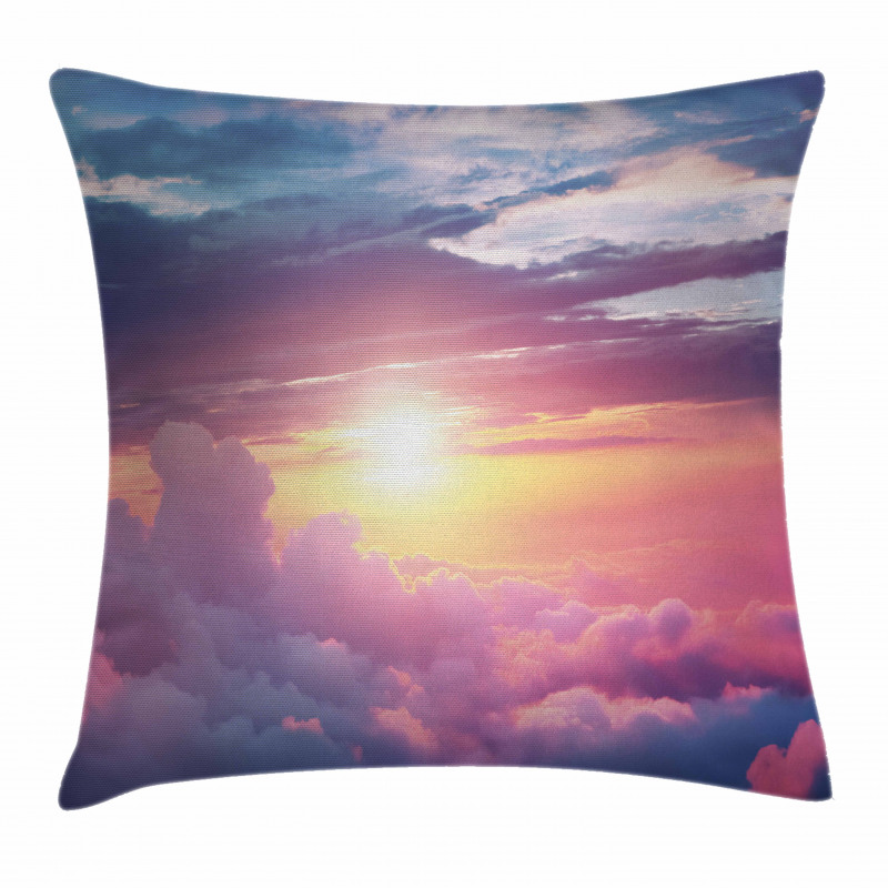 Surreal Sky Fluffy Clouds Pillow Cover