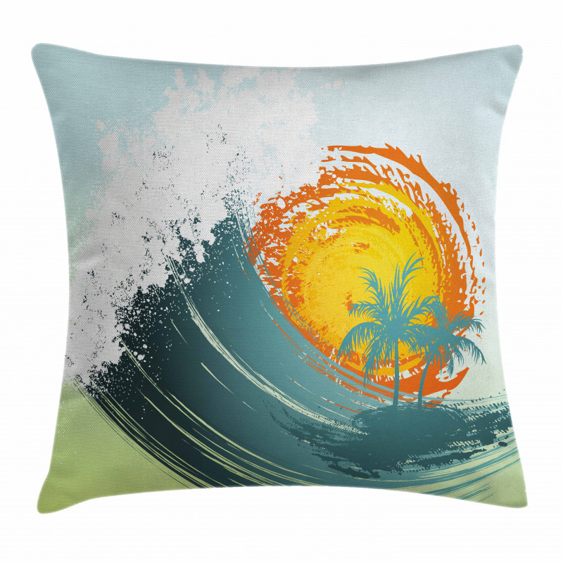 Coconut Palm Trees Pillow Cover