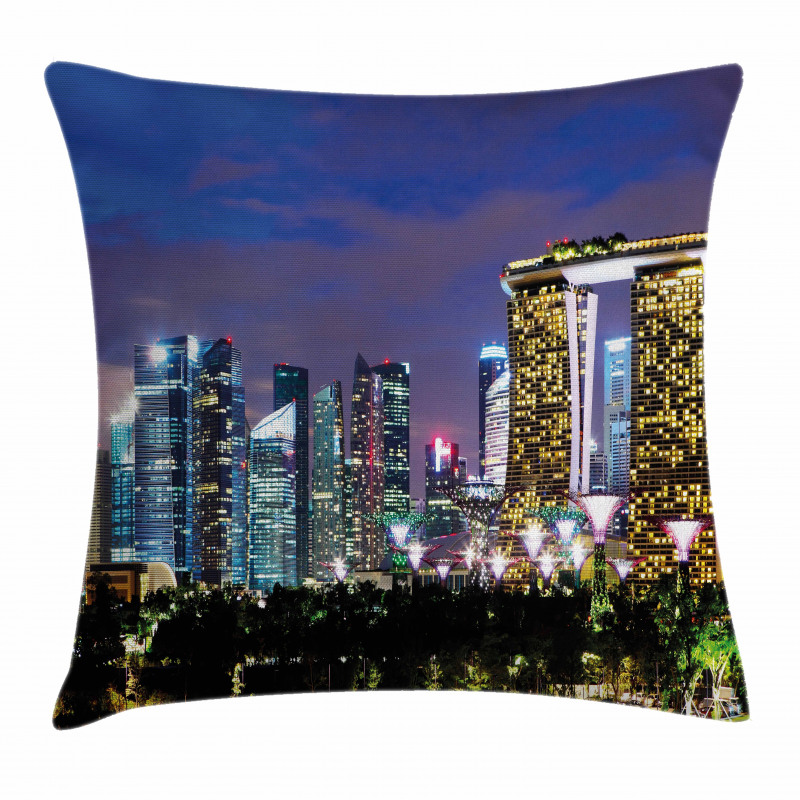 Singapore City Pillow Cover