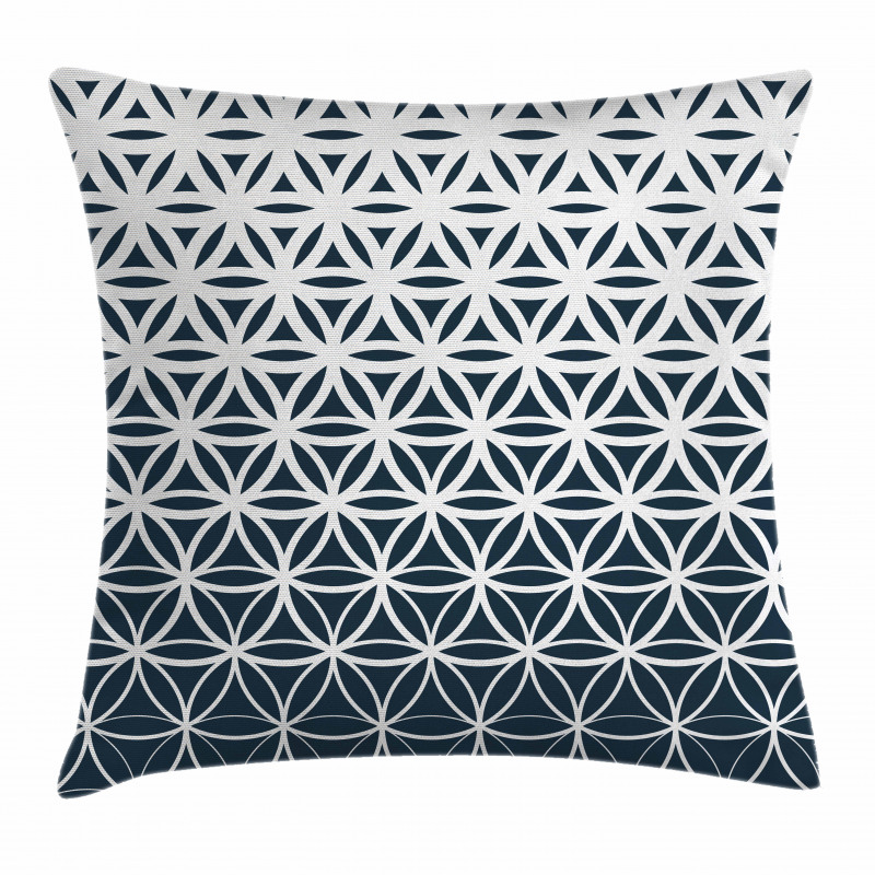 Retro Ombre Curves Pillow Cover