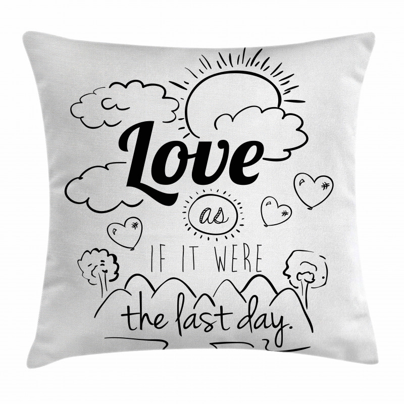 Optimist Message Pillow Cover
