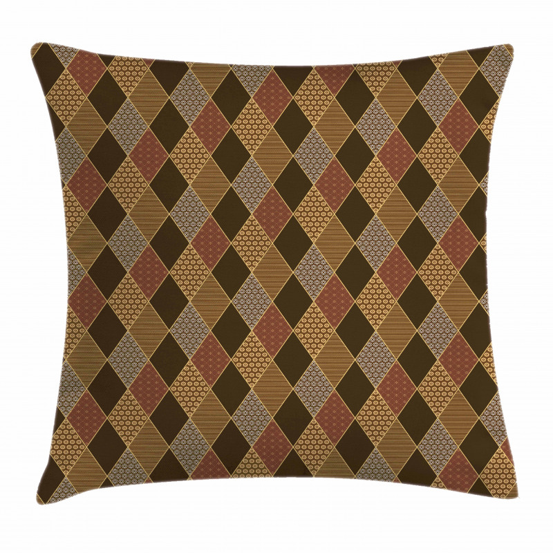 Classic Lozenge Pattern Pillow Cover