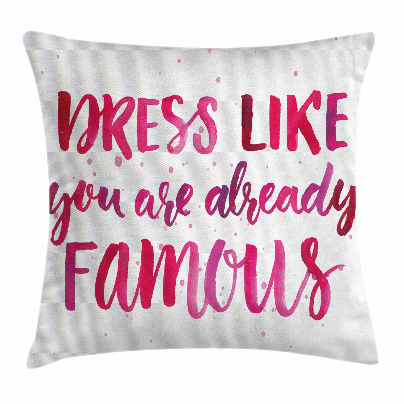 Fashion Words Pillow Cover