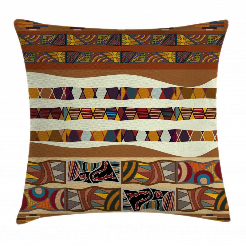 Boho Folk Pillow Cover