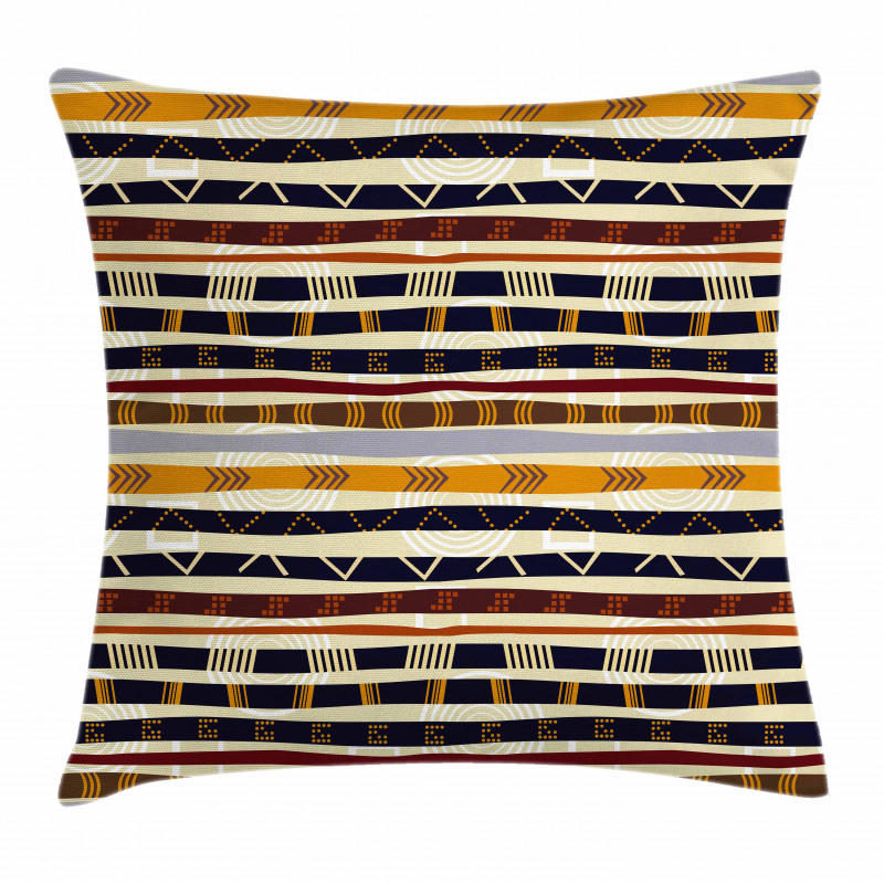 Trippy Geometric Figures Pillow Cover