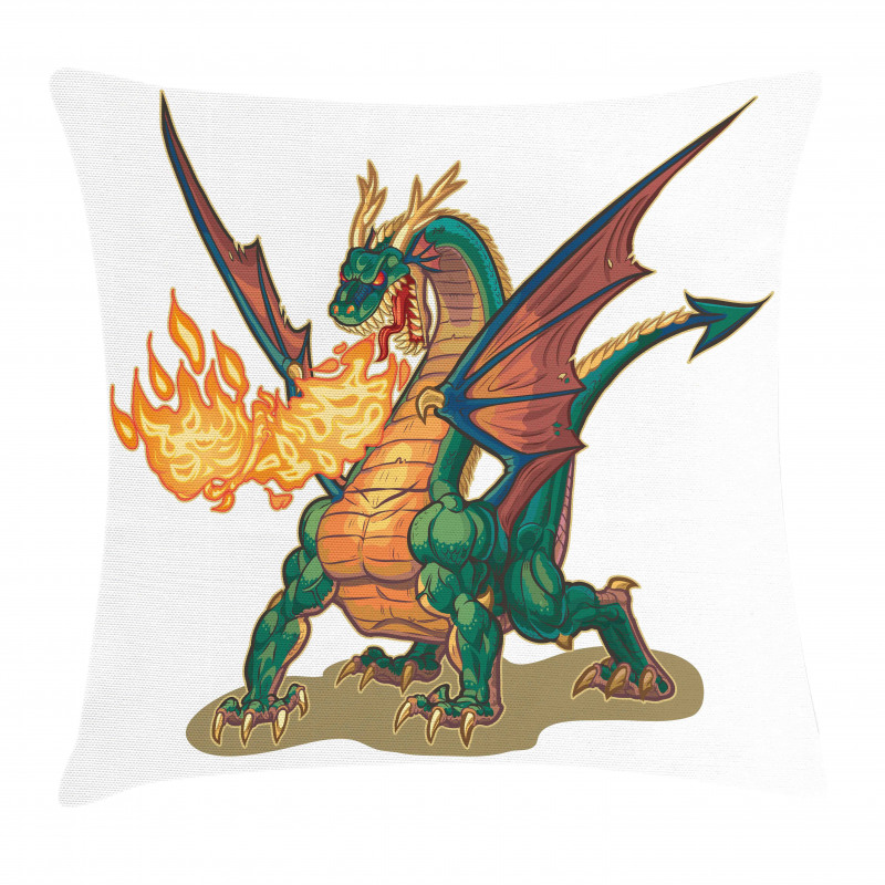 Mythical Monster Mascot Pillow Cover