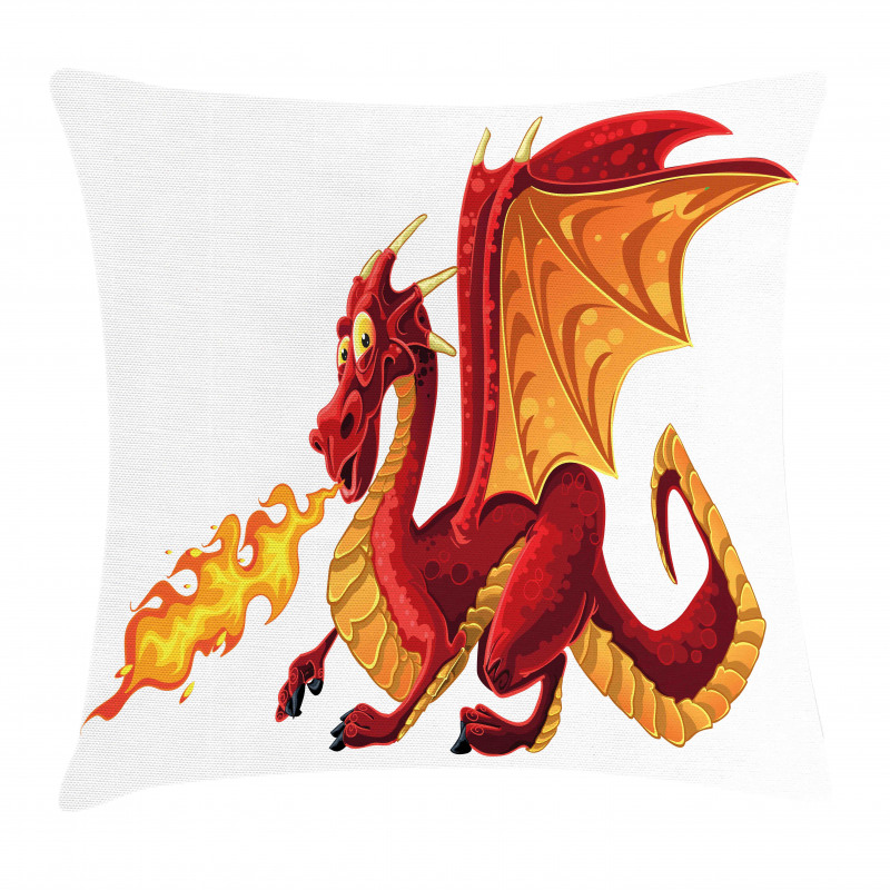 Funny Mascot Cartoon Pillow Cover