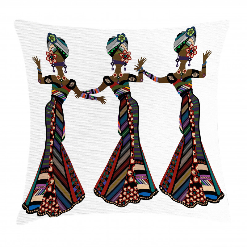 Native Costumes Pillow Cover