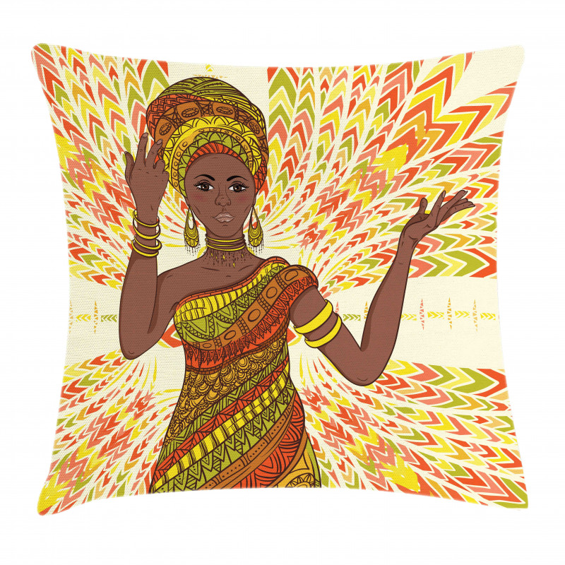 Dancing Woman Pillow Cover