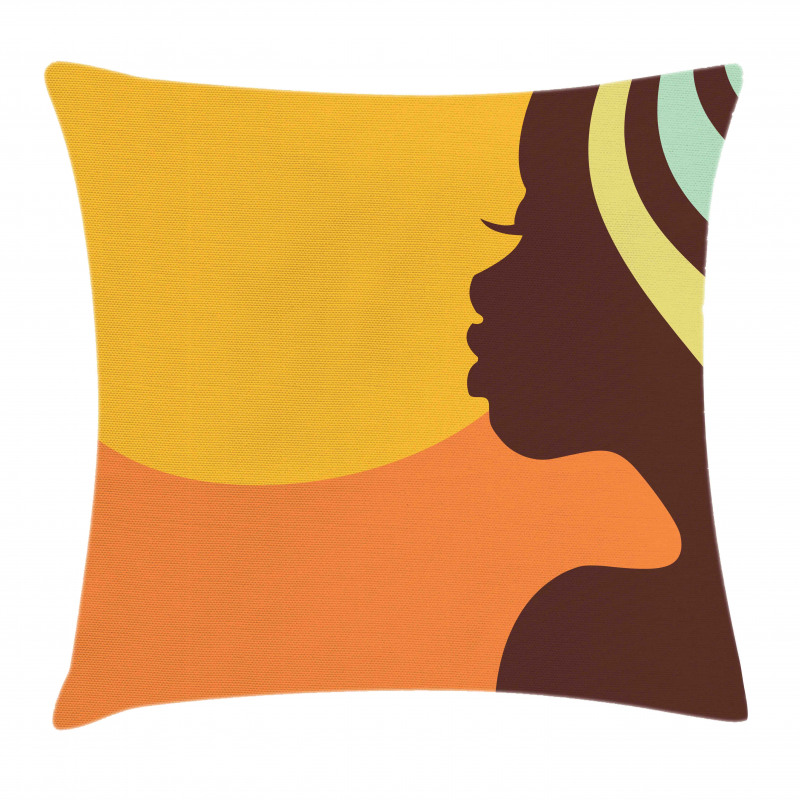 Teenage Girl Face Pillow Cover