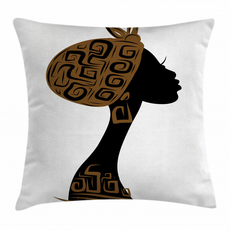 Headscarf Profile Pillow Cover