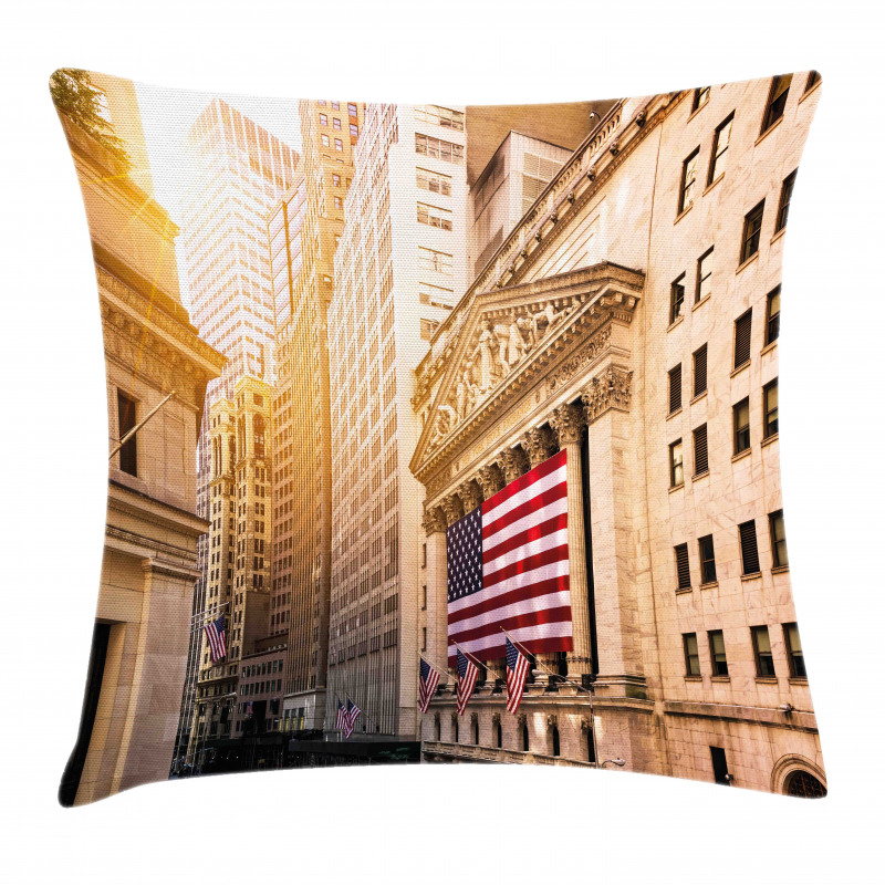 Wall Street Flags Pillow Cover