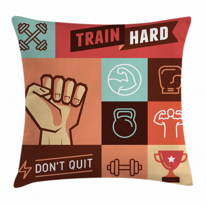 Training Achievement Pillow Cover