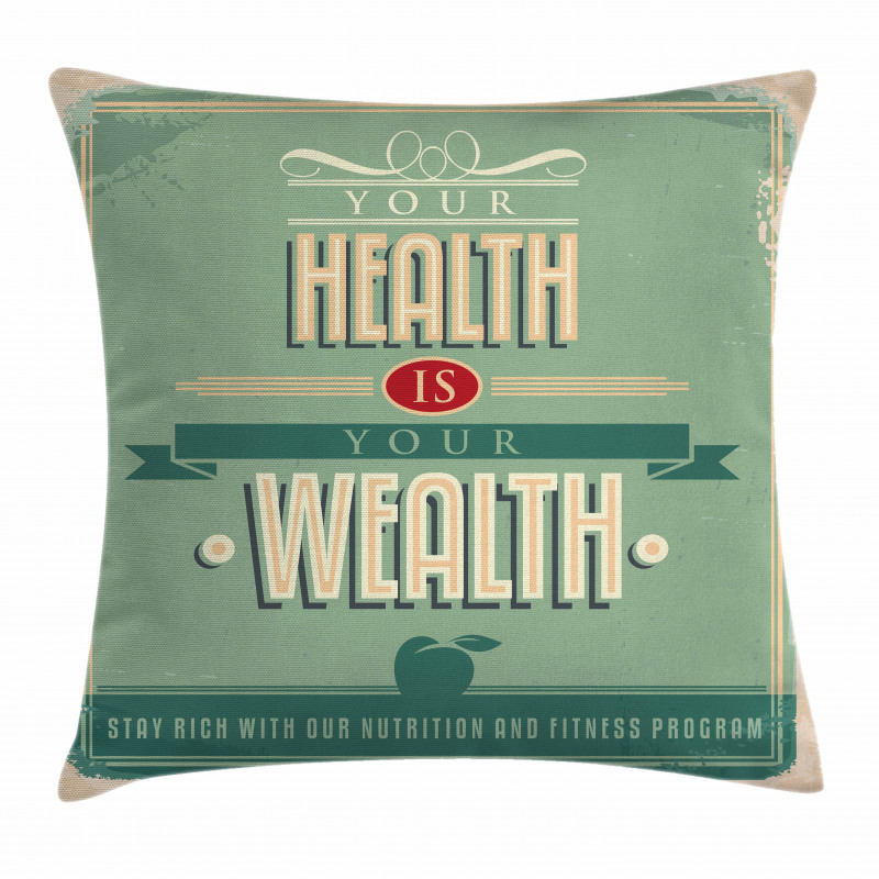 Vintage Inspirational Pillow Cover
