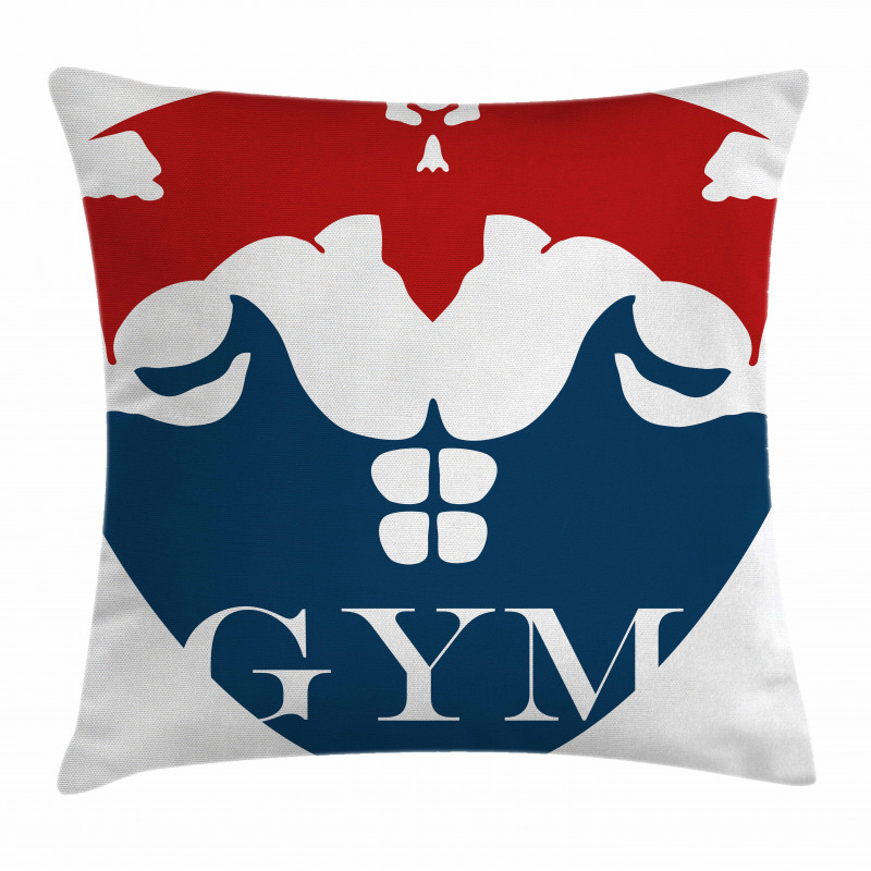 Strong Man with Biceps Pillow Cover