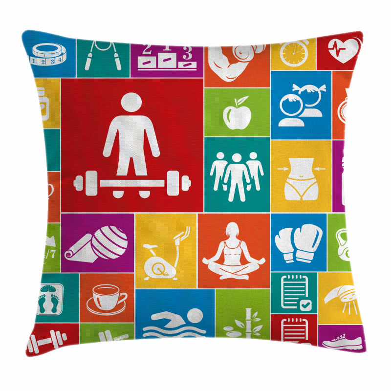 Colorful Health Pillow Cover