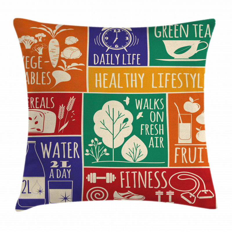 Colorful Motivational Pillow Cover