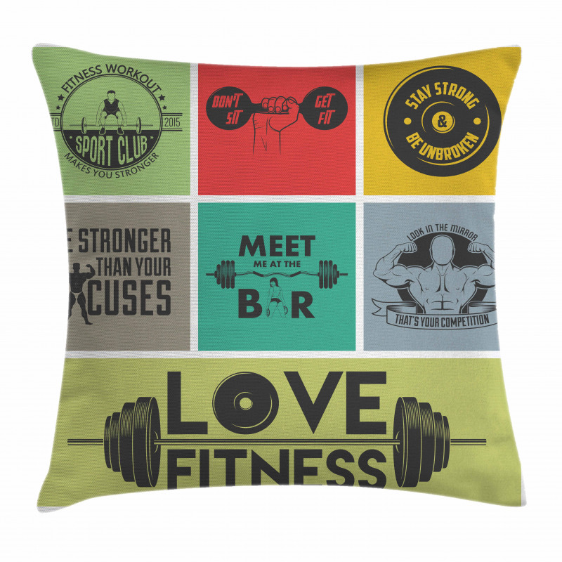 Various Words in Frames Pillow Cover