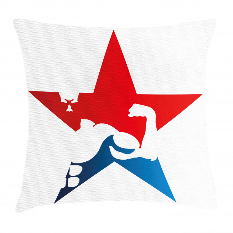 Athlete Silhouette Star Pillow Cover