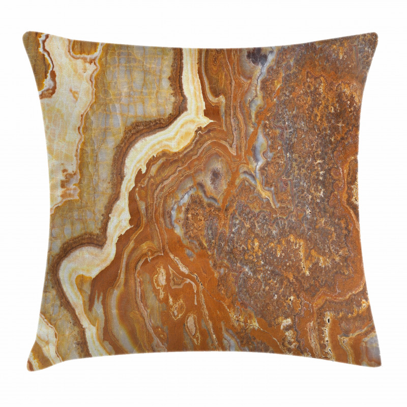 Natural Travertine Facet Pillow Cover