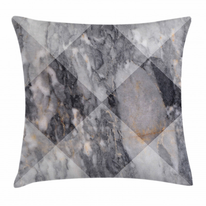 Geometric Grunge Facet Pillow Cover