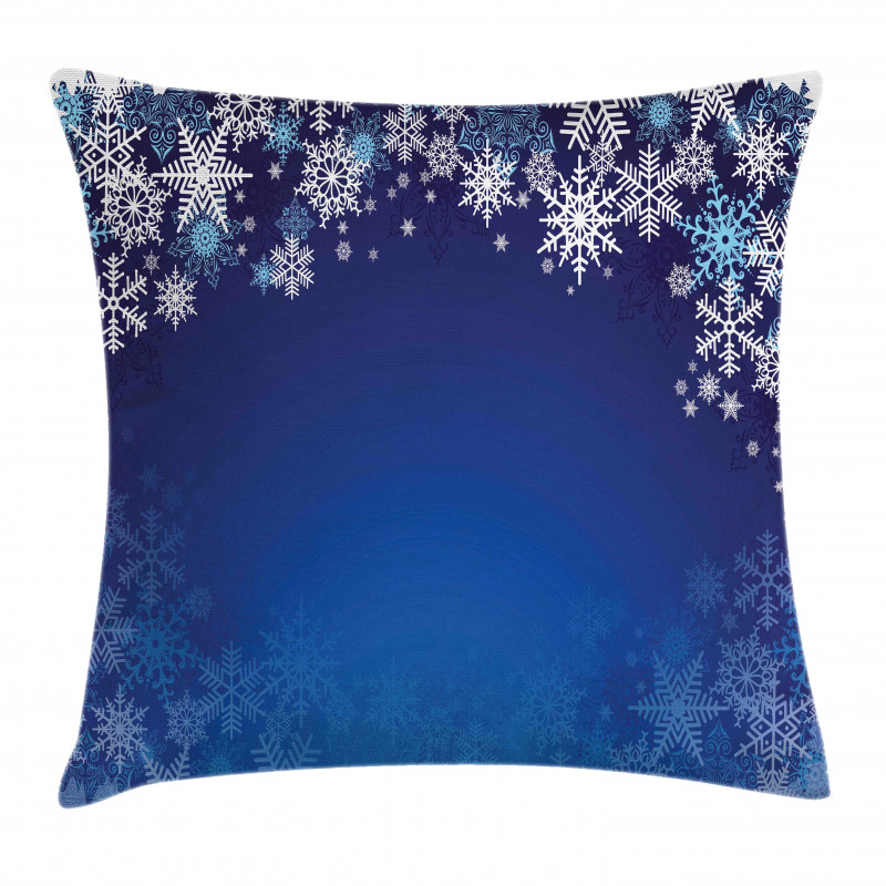 Various Snowflakes Pillow Cover