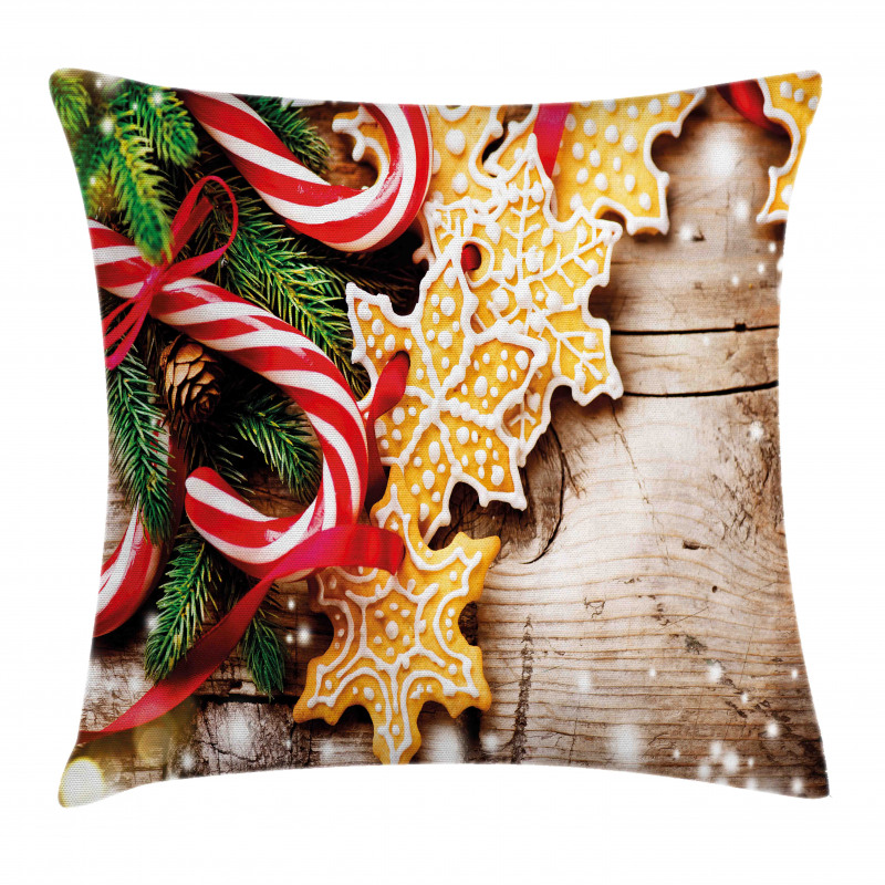 Cookies Candy Canes Pillow Cover