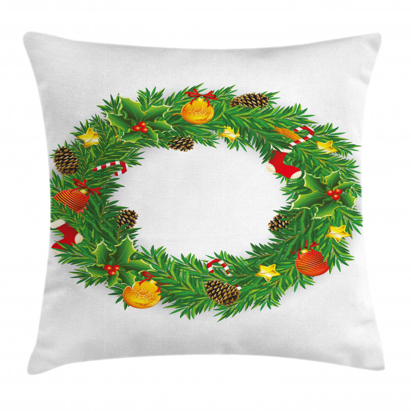 Dressed Wreath Pillow Cover