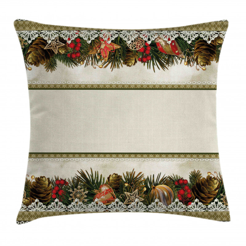 Vintage Ornate Nature Pillow Cover