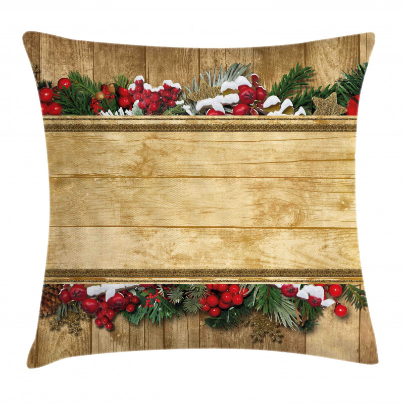 Vintage Noel Greeting Pillow Cover