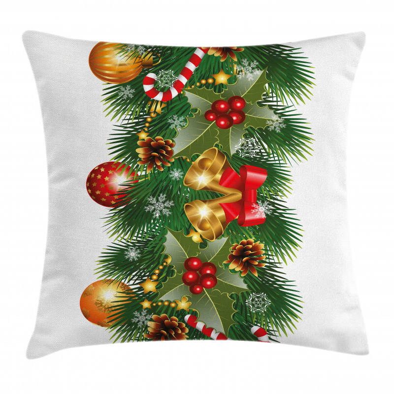 Noel Tree Ornaments Pillow Cover