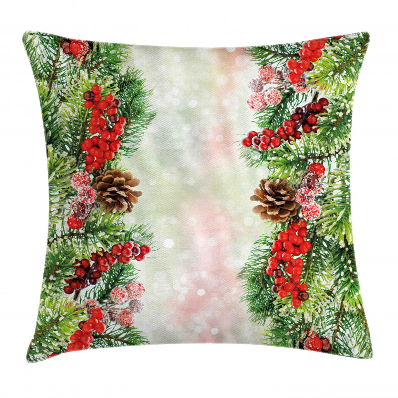 Vivid Branches Blurry Pillow Cover