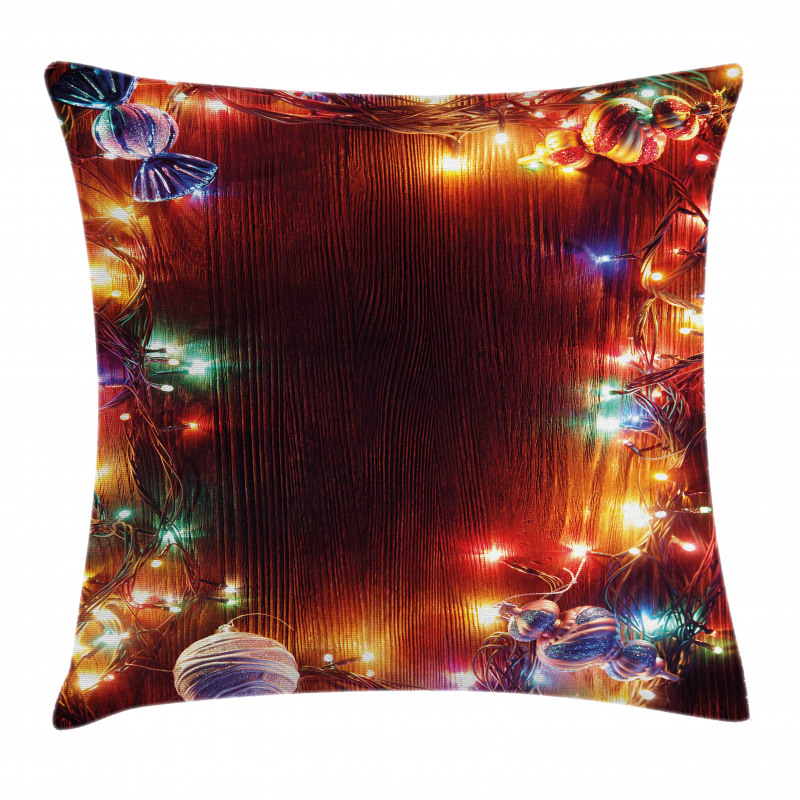 Hipster Grunge Tinsel Pillow Cover