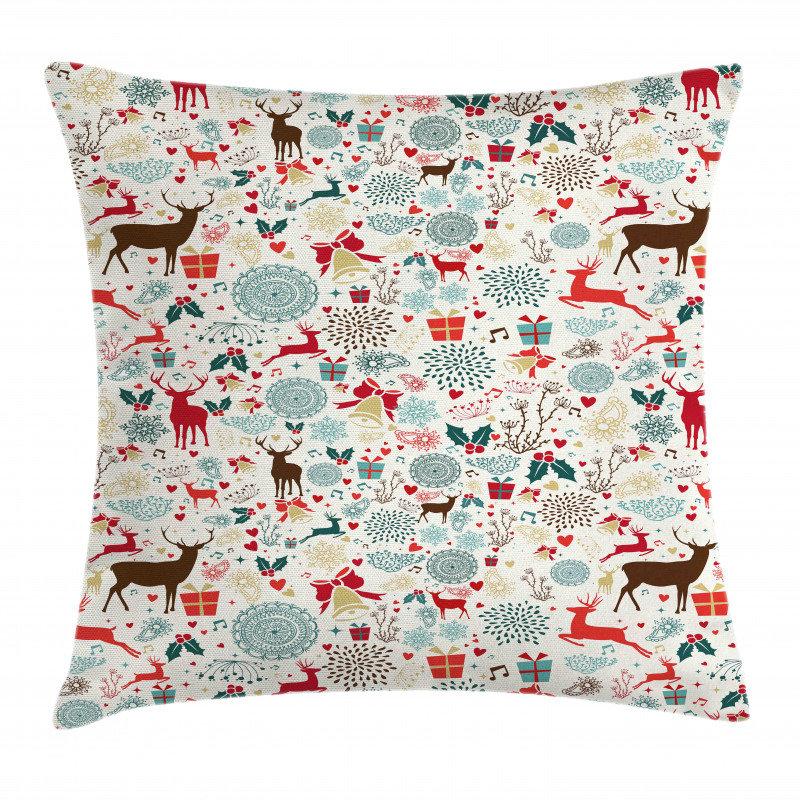 Vintage Xmas Pillow Cover