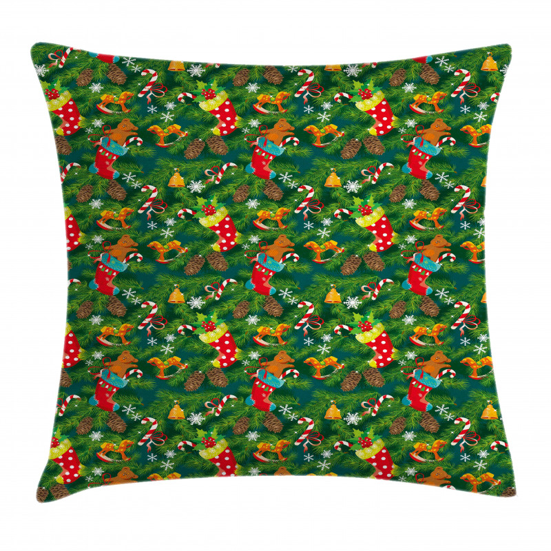 Xmas Accessories Pine Pillow Cover