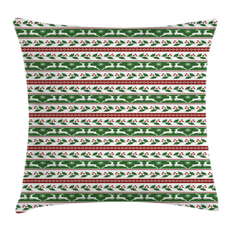 Reindeers Borders Pillow Cover