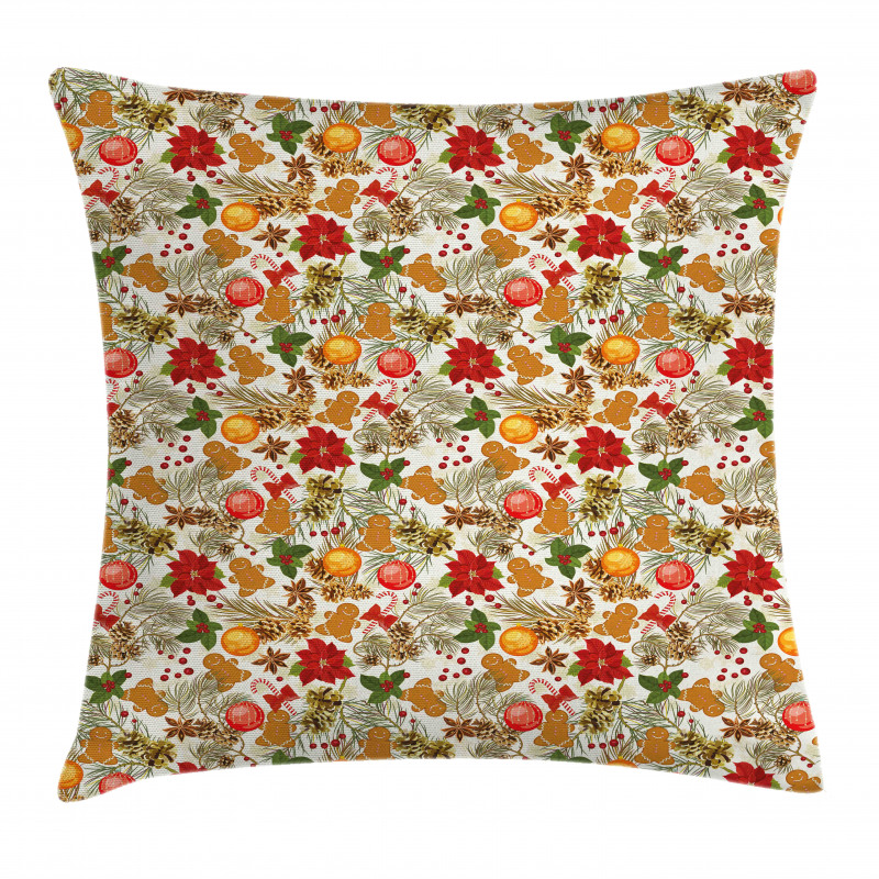 Vivid Colorful Xmas Pillow Cover