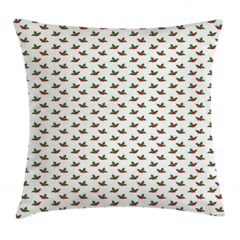 Holly Berries Pillow Cover