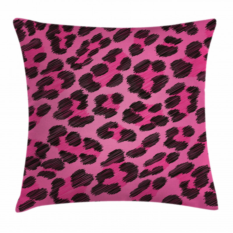 Vibrant Leopard Skin Pillow Cover