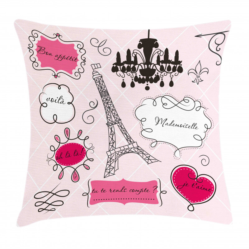 Doodle Frames French Pillow Cover