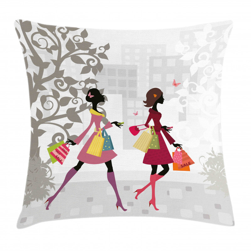 Retro Streets Urban Pillow Cover