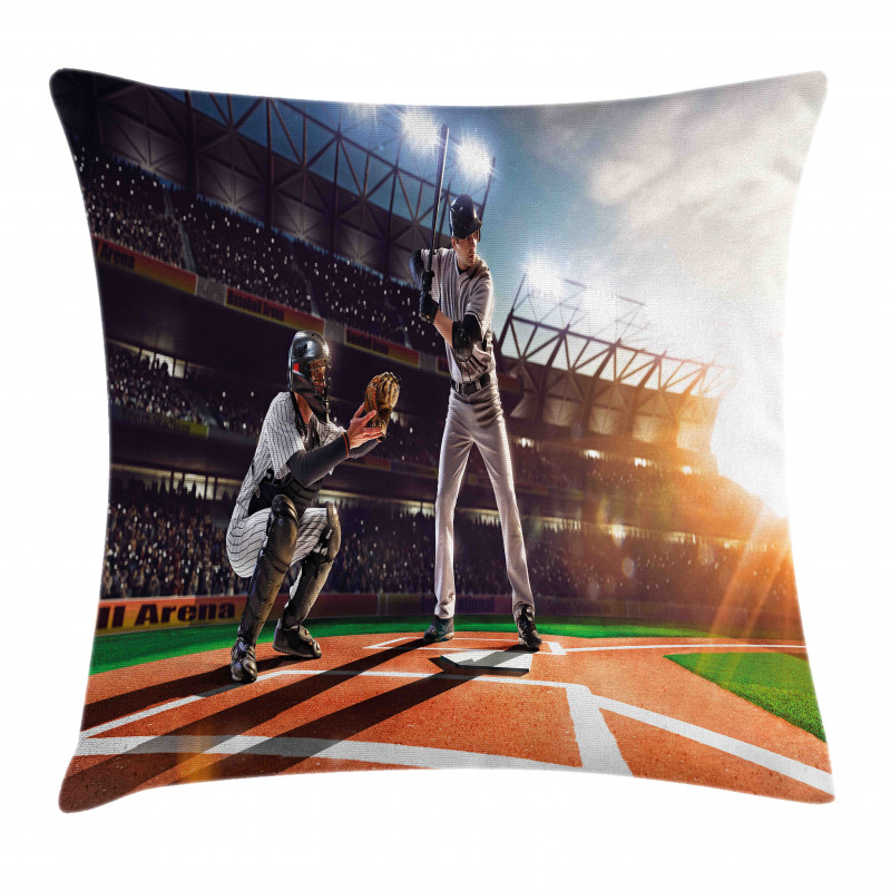 Baseball Player Game Pillow Cover