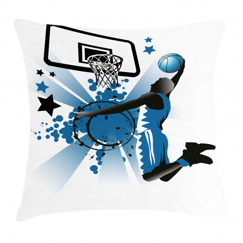 Jumping Player Stars Pillow Cover