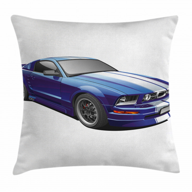 Race Car Vivid Kids Pillow Cover