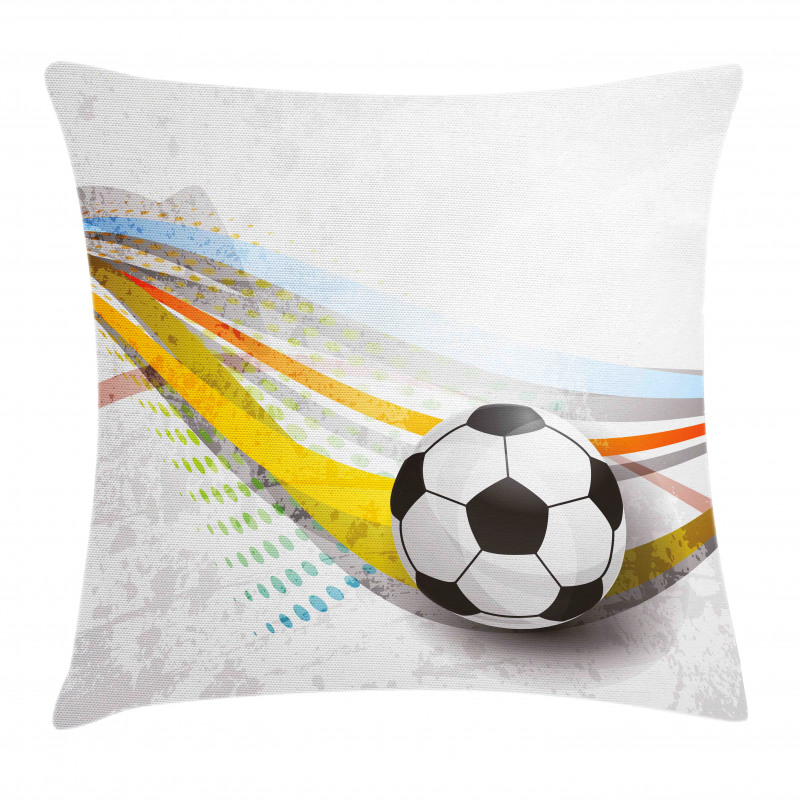 Football Soccer Lines Pillow Cover