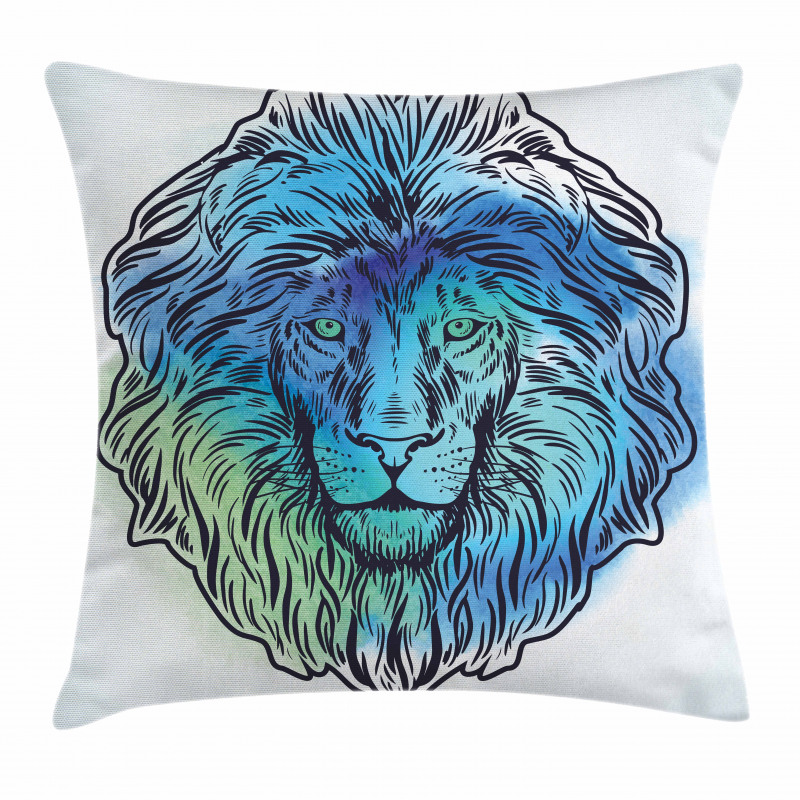 Portrait King of Forest Pillow Cover