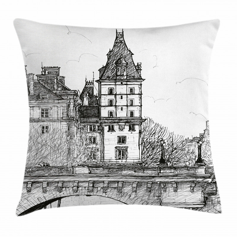 View from Pont Neuf Pillow Cover